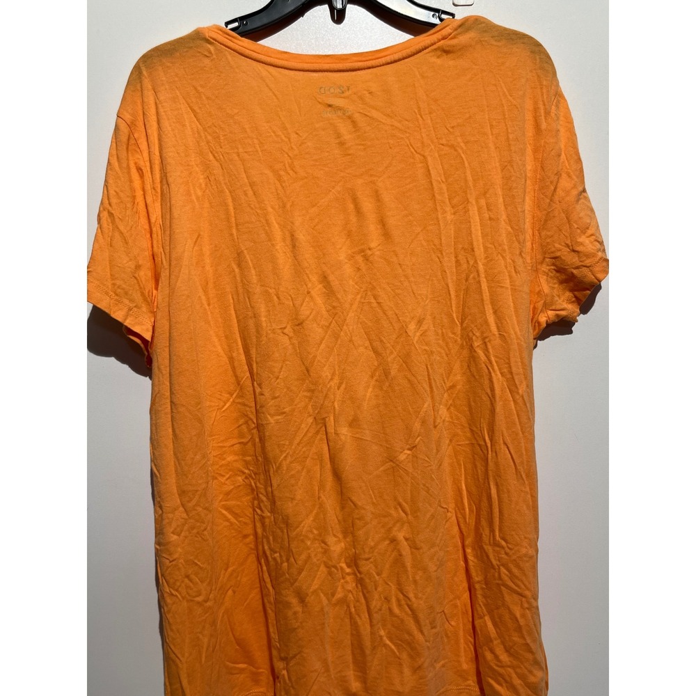 IZOD Womens XXL Orange Short Sleeve Scoop Neck Cotton Modal Blend Basic Tee - Picture 5 of 12